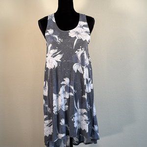 NAVY HEATHER MEDIUM HI LO MINI DRESS MEDIUM GUC